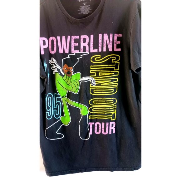 Disney powerline standout t shirt. Black, unisex, size medium. - Picture 2 of 3